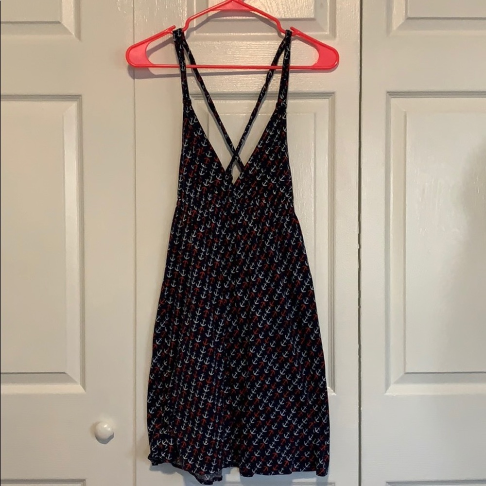 Criss cross nautical sundress